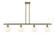 Ballston LED Island Pendant in Antique Brass (405|516-4I-AB-G1217-6WV)
