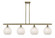 Ballston LED Island Pendant in Antique Brass (405|516-4I-AB-G1216-8WM)