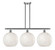Ballston Three Light Island Pendant in Brushed Satin Nickel (405|516-3I-SN-G1216-12WM)