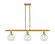 Ballston Three Light Island Pendant in Satin Gold (405|516-3I-SG-G1216-6WM)