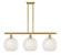Ballston LED Island Pendant in Satin Gold (405|516-3I-SG-G1216-10WM)