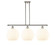 Ballston Three Light Island Pendant in Polished Nickel (405|516-3I-PN-G1217-12WV)