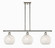 Ballston Three Light Island Pendant in Polished Nickel (405|516-3I-PN-G1216-8WM)