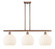 Ballston Three Light Island Pendant in Antique Copper (405|516-3I-AC-G1217-10WV)