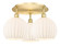 Downtown Urban LED Flush Mount in Satin Gold (405|516-3C-SG-G1217-10WV)