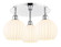 Ballston Three Light Semi-Flush Mount in Polished Chrome (405|516-3C-PC-G1217-8WV)