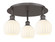 Ballston Three Light Semi-Flush Mount in Oil Rubbed Bronze (405|516-3C-OB-G1217-6WV)