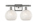 Ballston Two Light Bath Vanity in Brushed Satin Nickel (405|516-2W-SN-G1216-8WM)
