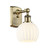 Ballston One Light Wall Sconce in Antique Brass (405|516-1W-AB-G1217-6WV)