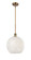 Ballston LED Mini Pendant in Brushed Brass (405|516-1S-BB-G1216-12WM)