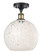 Ballston One Light Semi-Flush Mount in Black Antique Brass (405|516-1C-BAB-G1216-10WM)