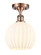 Ballston One Light Semi-Flush Mount in Antique Copper (405|516-1C-AC-G1217-8WV)