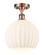 Ballston One Light Semi-Flush Mount in Antique Copper (405|516-1C-AC-G1217-10WV)