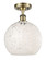 Ballston One Light Semi-Flush Mount in Antique Brass (405|516-1C-AB-G1216-10WM)