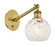 Ballston One Light Wall Sconce in Brushed Brass (405|317-1W-BB-G1216-6WM)
