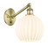 Ballston One Light Wall Sconce in Antique Brass (405|317-1W-AB-G1217-8WV)