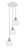 Ballston LED Pendant in White Polished Chrome (405|113B-3P-WPC-G124-6)