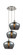 Ballston LED Pendant in Brushed Satin Nickel (405|113B-3P-SN-G93-L)