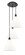 Ballston Three Light Pendant in Matte Black (405|113B-3P-BK-GBC-121)