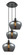 Ballston Three Light Pendant in Matte Black (405|113B-3P-BK-G93-L)