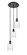 Ballston Three Light Pendant in Matte Black (405|113B-3P-BK-G342)