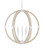 Bastian Six Light Chandelier in Sandstone/Sugar White (142|9000-1131)