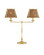 Deauville Two Light Desk Lamp in Natural/Polished Brass (142|6000-0899)