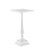 Jena White Accent Table Accent Table in White/Clear (142|4000-0179)