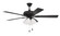 Eos Frost 4 Light 52'' Ceiling Fan in Flat Black (46|ECF114FB5-FBGW)