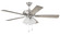 Eos Frost 4 Light 52'' Ceiling Fan in Brushed Polished Nickel (46|ECF114BNK5-DWWLN)