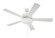 Eos 3 Light Bowl 52''Ceiling Fan in White (46|ECF111W5-WWOK)