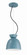 Ventura Dome One Light Mini Pendant in Dusty Blue (46|59191-DB)