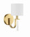 Fortuna One Light Wall Sconce in Satin Brass (46|58261-SB)