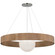 Arena LED Chandelier in Polished Nickel and White Glass (268|WS 5001PN/NO-WG)