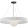 Arena LED Chandelier in Bronze and White Glass (268|WS 5001BZ/WHT-WG)