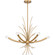 Kiera Six Light Chandelier in Brushed Weathered Brass (10|PCKIE5029BWS)