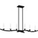 Oakley Six Light Linear Chandelier in Earth Black (10|OAK644EK)