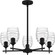 Lucy Five Light Chandelier in Matte Black (10|LCY5025MBK)