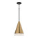 Avant One Light Pendant in Aged Brass and Black (65|351911AB)