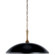 Delarosa One Light Pendant in Black (12|52637BK)