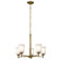 Shailene Five Light Chandelier in Natural Brass (12|43671NBR)