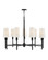 Fenwick LED Chandelier in Black (13|46456BK)