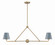 Xavier Two Light Chandelier in Vibrant Gold / Blue (60|XAV-B9302-VG-BL)