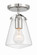 Voss One Light Semi Flush Mount in Polished Nickel (60|VSS-7002-PN_CEILING)