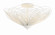 Doral Three Light Semi Flush Mount in Matte White (60|DOR-B7703-MT)