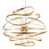 Calligraphy LED Chandelier in Gold Leaf (68|216-44-GL/SS)