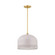 Liba One Light Pendant in Aged Brass/Soft Peignoir (428|H884701L-AGB/SPG)