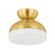 Rue One Light Flush Mount in Aged Brass (428|H851501-AGB)