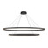 Ovale LED Chandelier in Black (347|CH79253-BK)