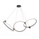 Isho LED Chandelier in Black (347|CH17703-BK)